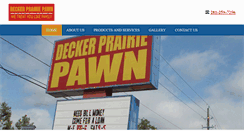 Desktop Screenshot of deckerprairiepawn.com