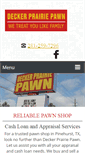 Mobile Screenshot of deckerprairiepawn.com